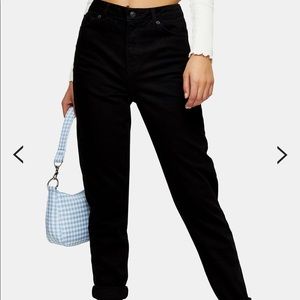 TOPSHOP Moro Mom Jeans in black